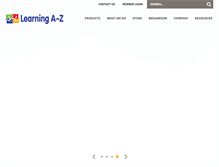 Tablet Screenshot of learninga-z.com